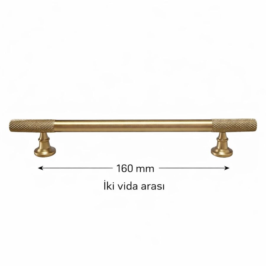 135 160mm Mat Antik Sarı Kulp