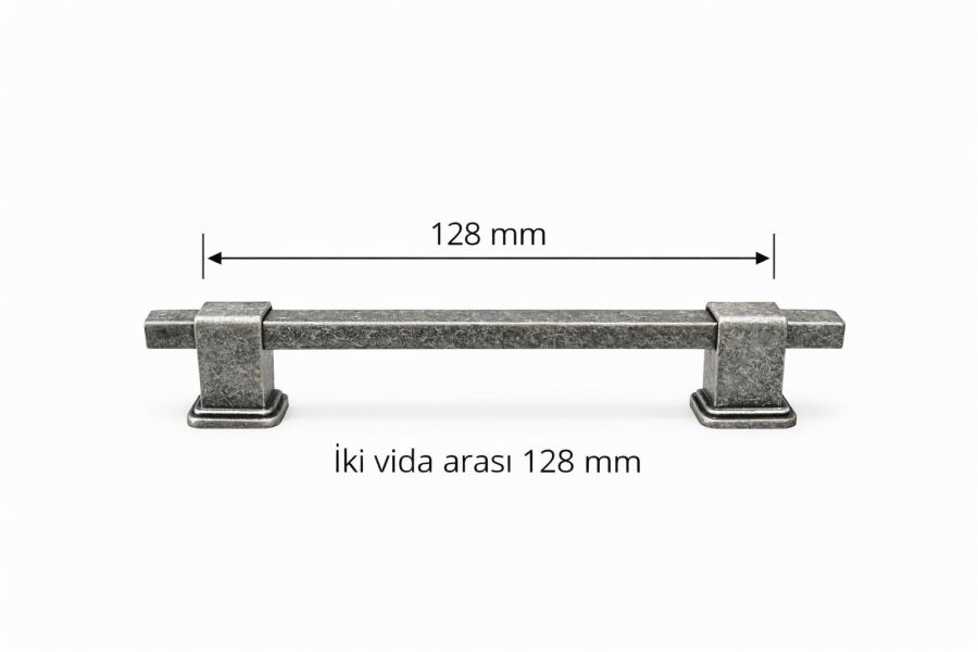 136 128mm Antik Gümüş Kulp