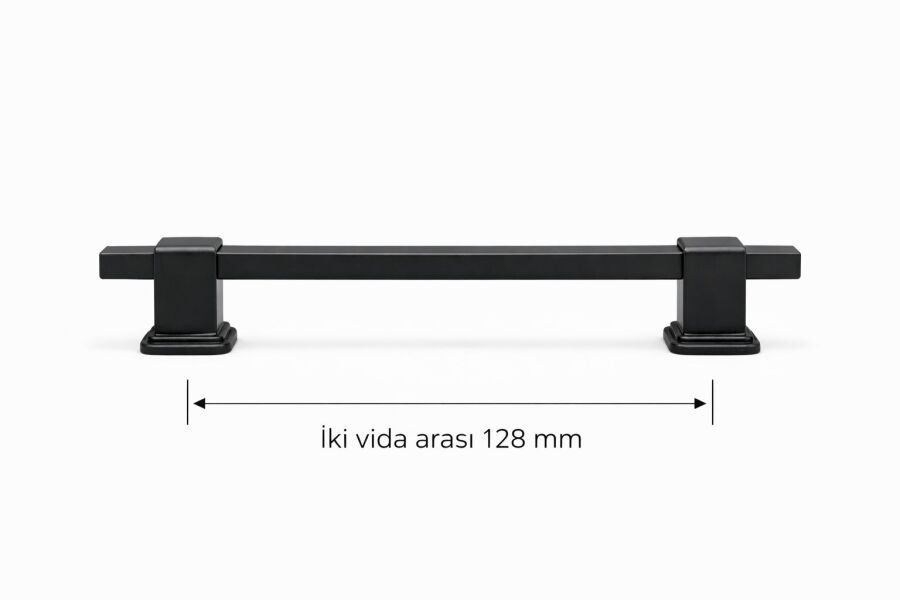 136 128mm Mat Siyah Kulp
