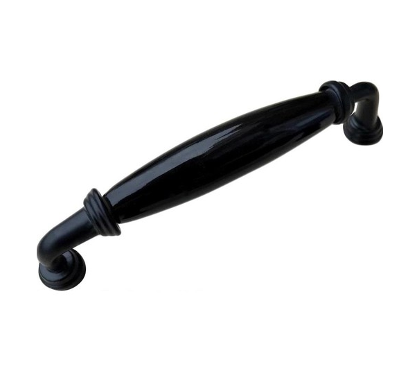 1790.85.96 Porselen Kulp Siyah-Siyah 96mm