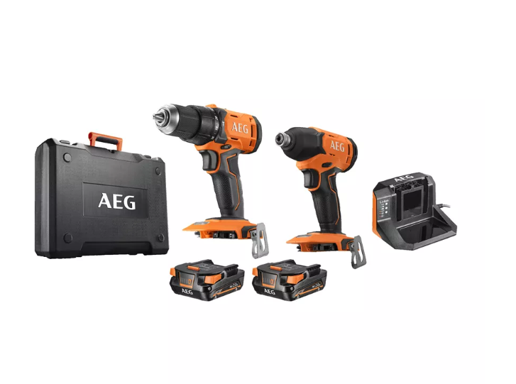 AEG COMBO JP18I2 202C BRUSHED TWIN PACK SET ŞARZLI MATKAP