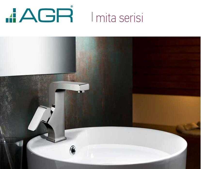 AGARA MİTA LAVABO BATARYASI KROM