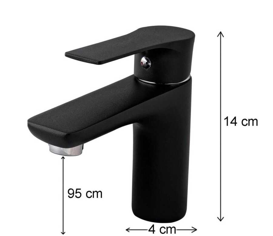AGARA ROYAL MİX LAVABO BATARYASI SİYAH