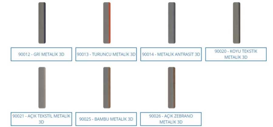 22mm*1mm Çift Renk Desenli Pvc TWİN COLORS