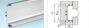 2648 GOLA GİZLİ KULP ALMET U PROFİL 3 M PARLAK