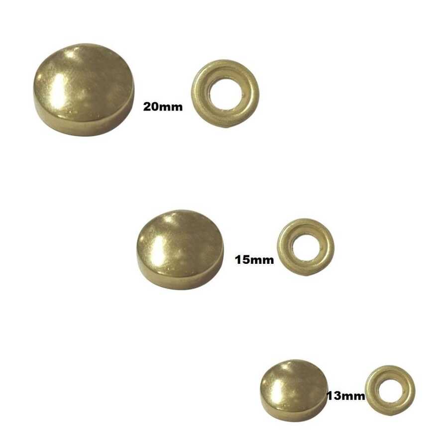 33501-Dekoratif Vida Tapası Sarı Altın 20mm 9017.23