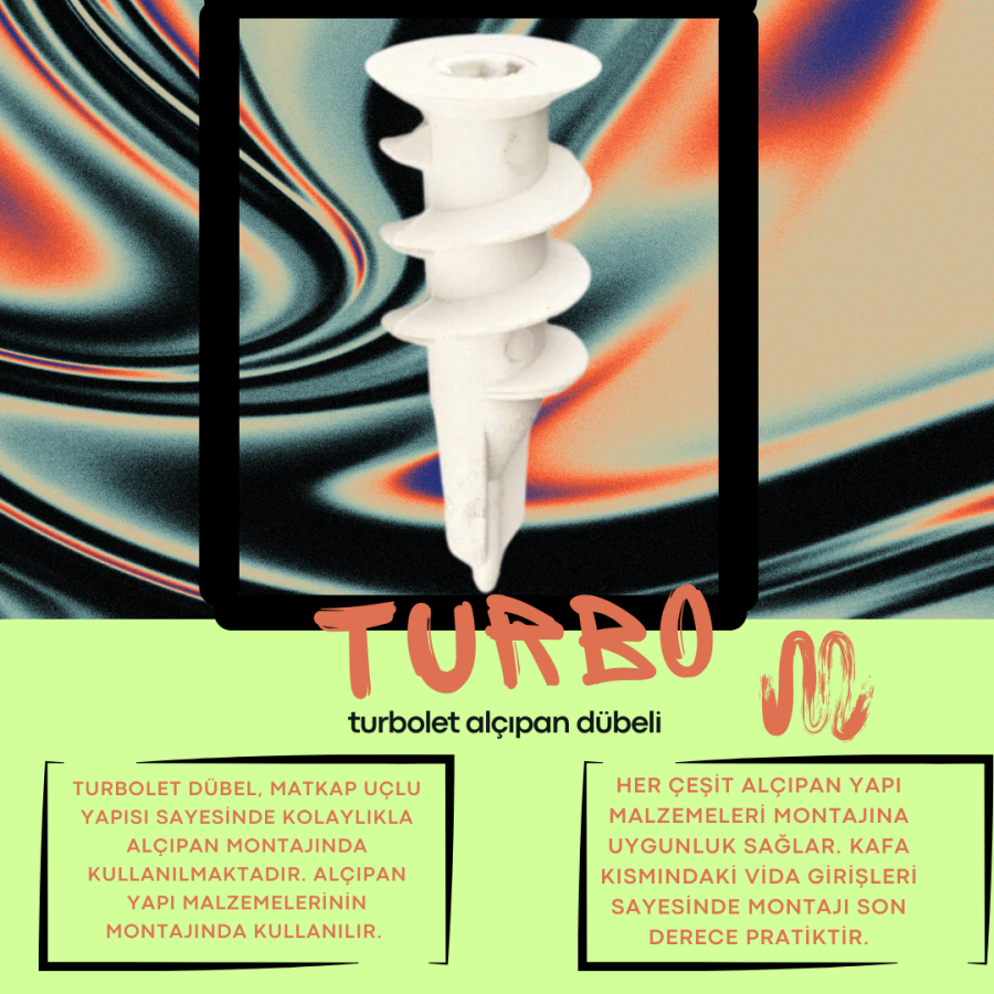 Alçıpan Dübeli Turbolet Plastik