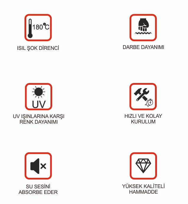 APOLLO 60 GRANİT KREM EVYE