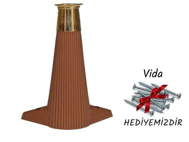 ELİF / ASYA 15 CM ÇİZGİLİ KAHVE PLASTİK BAZA AYAK