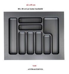 AYD-4505 STRONG 62*49 650MM MODÜL KAŞIKLIK ANTRASİT