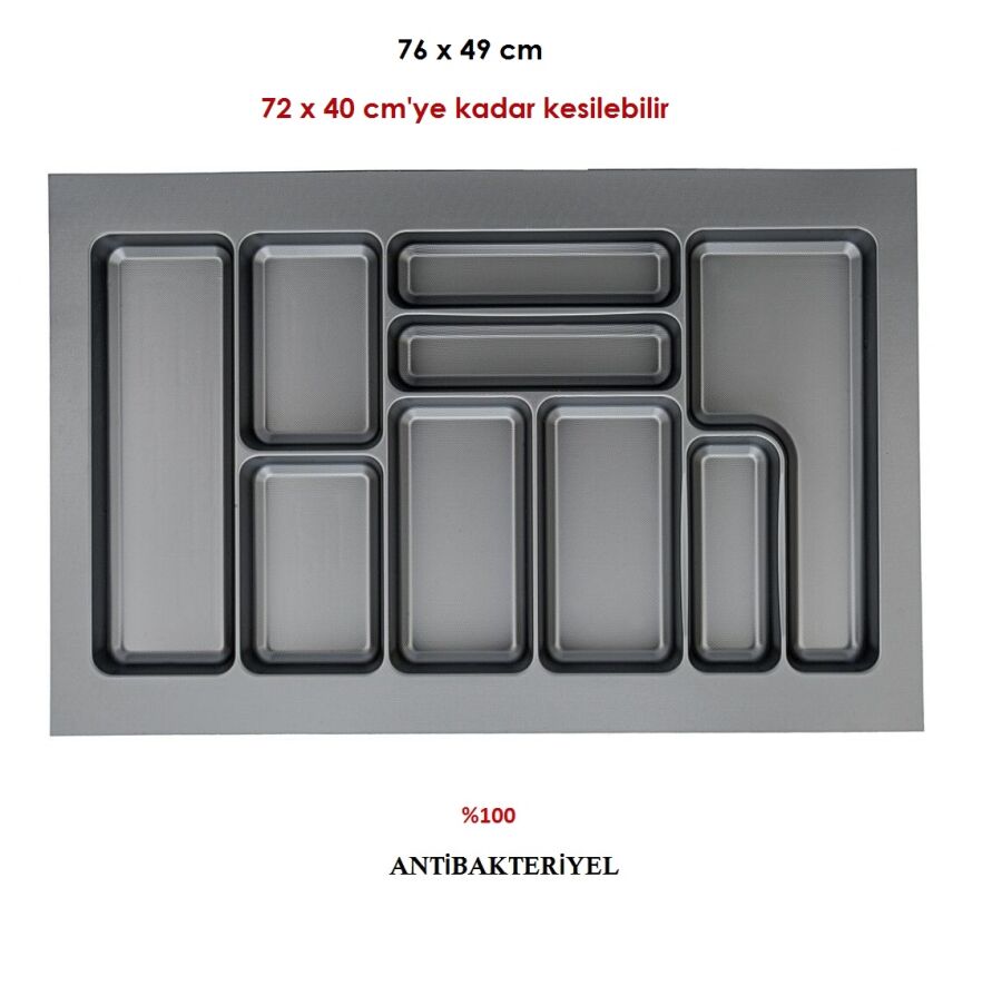 AYD-4507 STRONG 76*49 800MM MODÜL KAŞIKLIK ANTRASİT