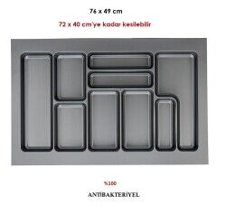 AYD-4507 STRONG 76*49 800MM MODÜL KAŞIKLIK ANTRASİT
