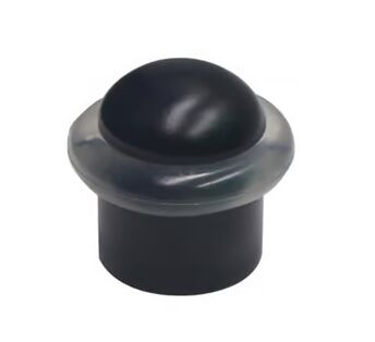 195 KIŞLA OVAL/ DÜZ CONTALI KAPI TAMPONU STOP 3,5 CM SİYAH KISA