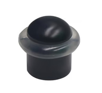 191 KIŞLA OVAL/ DÜZ CONTALI KAPI TAMPONU STOP 5cm SİYAH