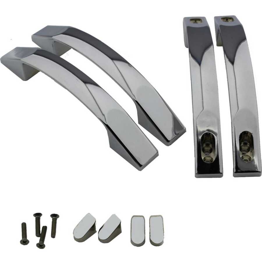 Duşakabin Kulpu 160mm Krom ve Siyah