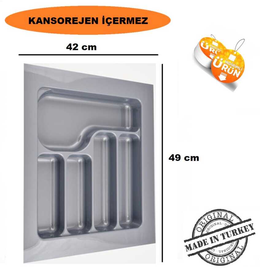 Kaşıklık 42*49 Beyaz / GRİ