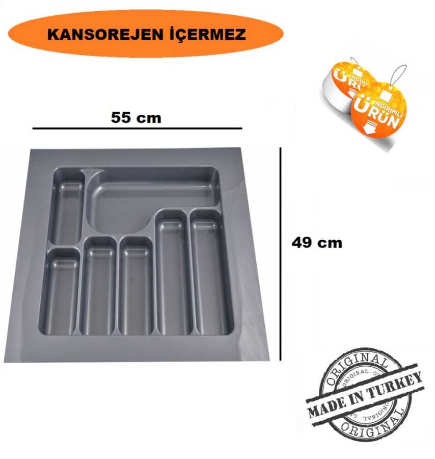 Kaşıklık 55*49 Beyaz / GRİ