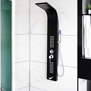Kompozit Panel duş Seti Siyah