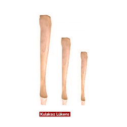 45cm 8x8 Lükens Ahşap Dekoratif Mobilya Ayağı Kulaksız