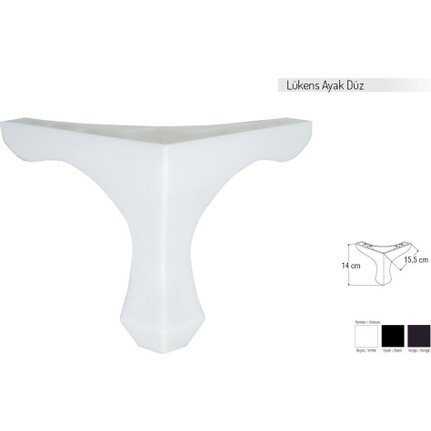 LÜKENS BEYAZ 14 CM 1 KALİTE PLASTİK BAZA AYAK