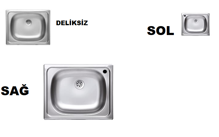 N.205 Classic 40*50 Tek Gözlü Evye SAĞ-SOL
