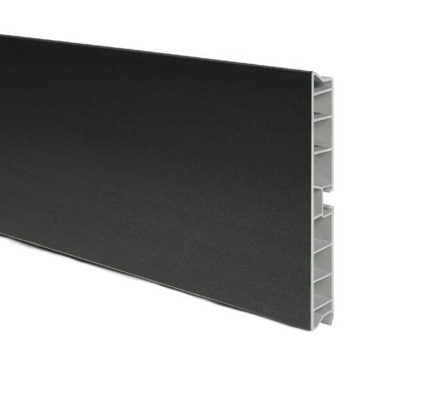 PLS Baza A1 PVC Profil Kaplamalı Siyah Bute 12cm