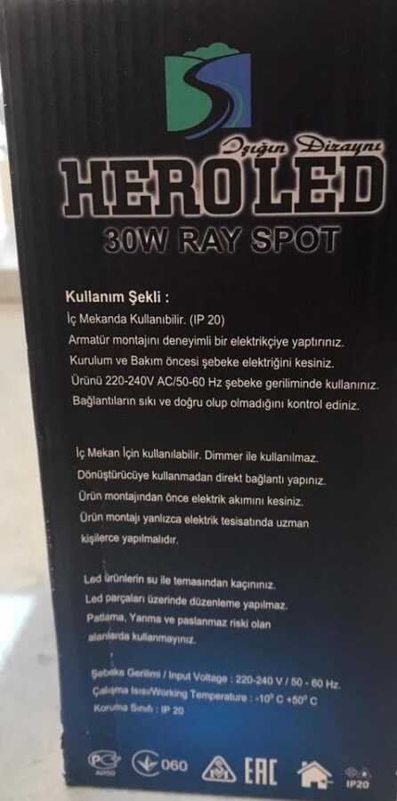 RAYLI SPOT LED BEYAZ