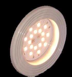YUVARLAK 18 LEDLİ SPOT TEKLİ BEYAZ 3000