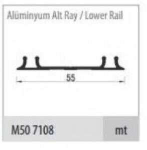 SRG-100-110-190 7108-Alm Delikli alt Ray 3mt