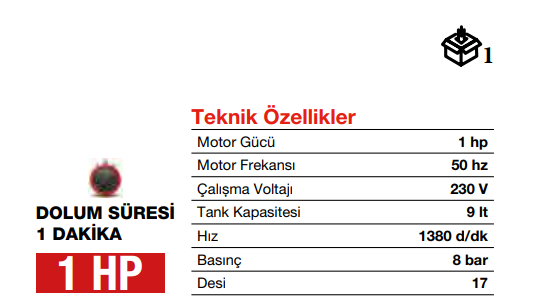 SC 1009 Monofaze Sessiz Kompresör ATTLAS