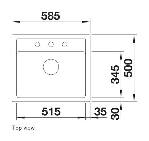 527086 BLANCO LEGRA 6 1 Göz 58,5x50 cm Tezgah Üstü Granit Evye Soft Beyaz