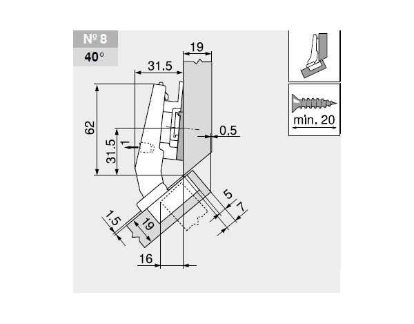 79B9458-Clip Blumotion +45 3''Derece TBN DHL
