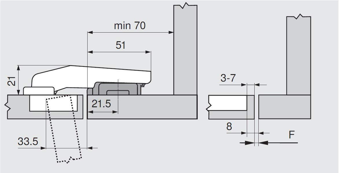 79B9550-Clip Blumotion Kör Kapak Menteşesi(9350503)