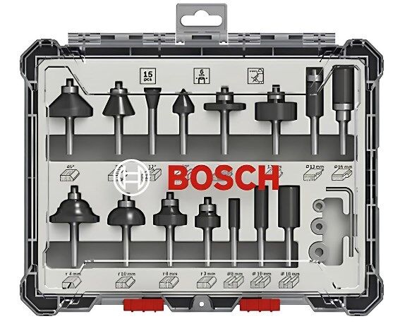 BOSCH 2607017471 PRO FREZE BIÇAK SETİ 15Lİ 6MM