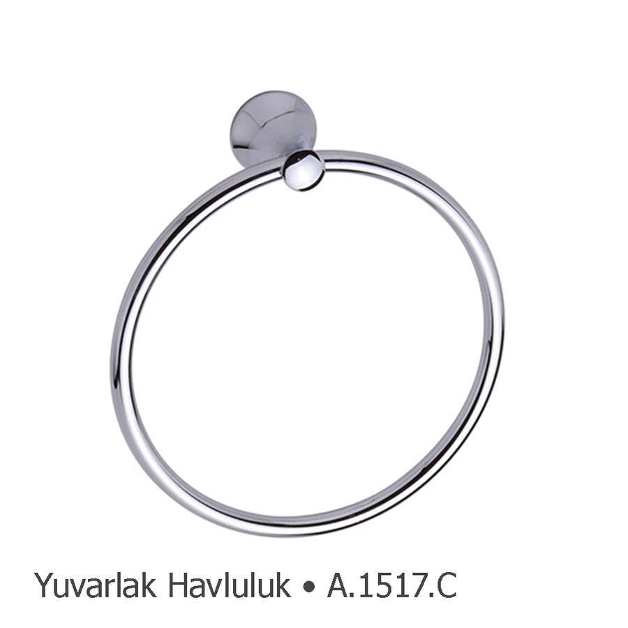 DEPPOT D.1517.C ART YUVARLAK HAVLULUK KROM