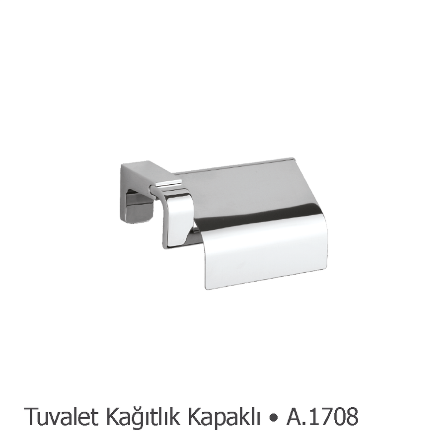 DEPPOT D.1708 F1 GALAXY KAPAKLI TUVALET KAĞITLIK Krom 17002