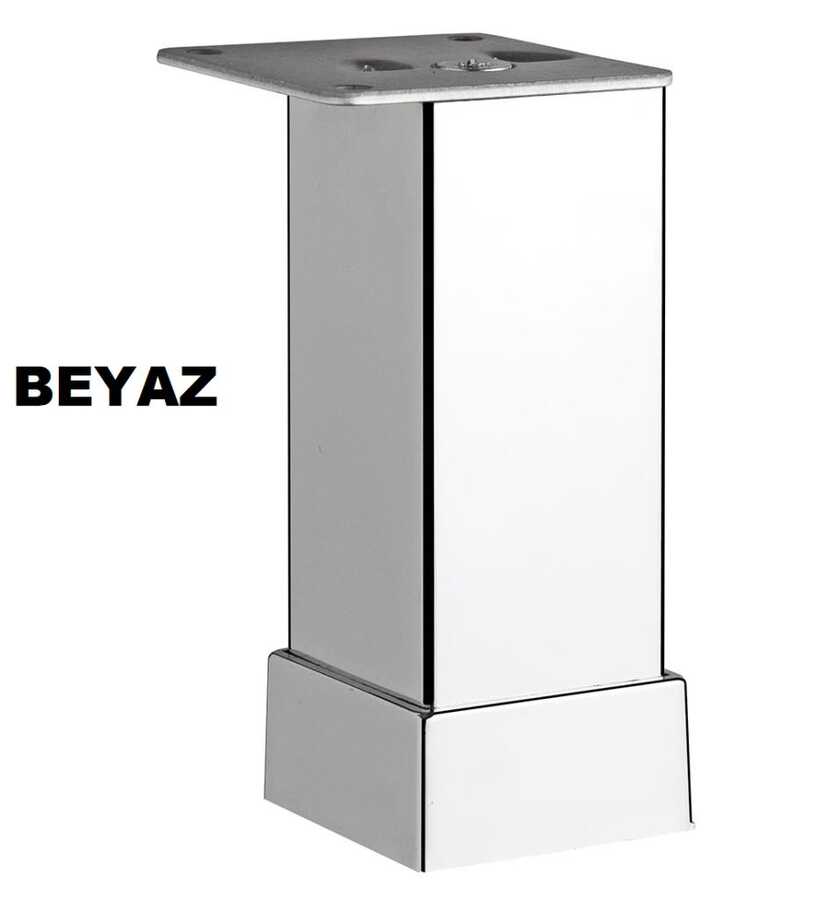 ER-147-Lüx Kare Ayak M.Beyaz 10 cm Alm