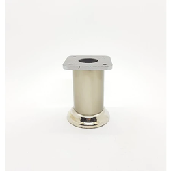 ER.1233 42 LİK ALÜMİNYUM DÜZ BAZA AYAĞI 10CM İNOKS