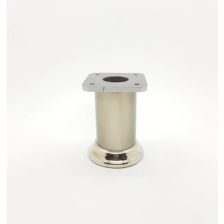 ER.1233 42 LİK ALÜMİNYUM DÜZ BAZA AYAĞI 10CM İNOKS