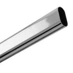 604803 Oval YATSI Metal Askılık Borusu Kromaı 3mt