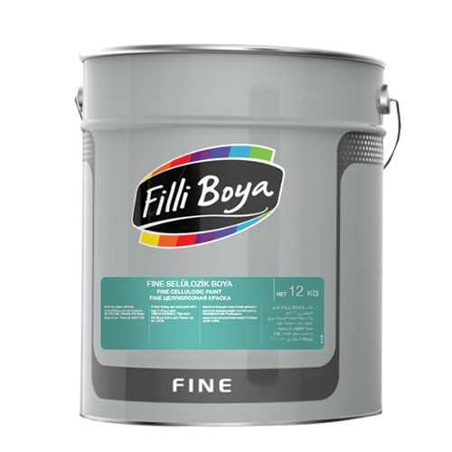 FİLLİ CAP-Sel.Parlak BEYAZ Boya 12kg."Teneke"