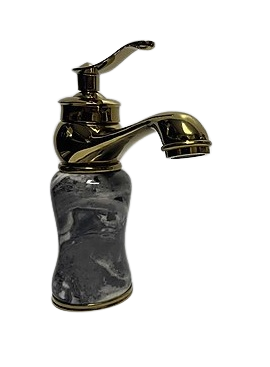 FLEKO C111-G Seramik Rustik Lavabo Bataryası Altın