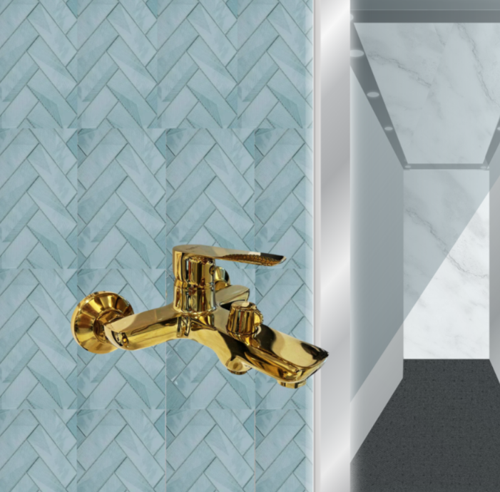 FLEKO MOB G302 Gold Banyo Bataryası Altın