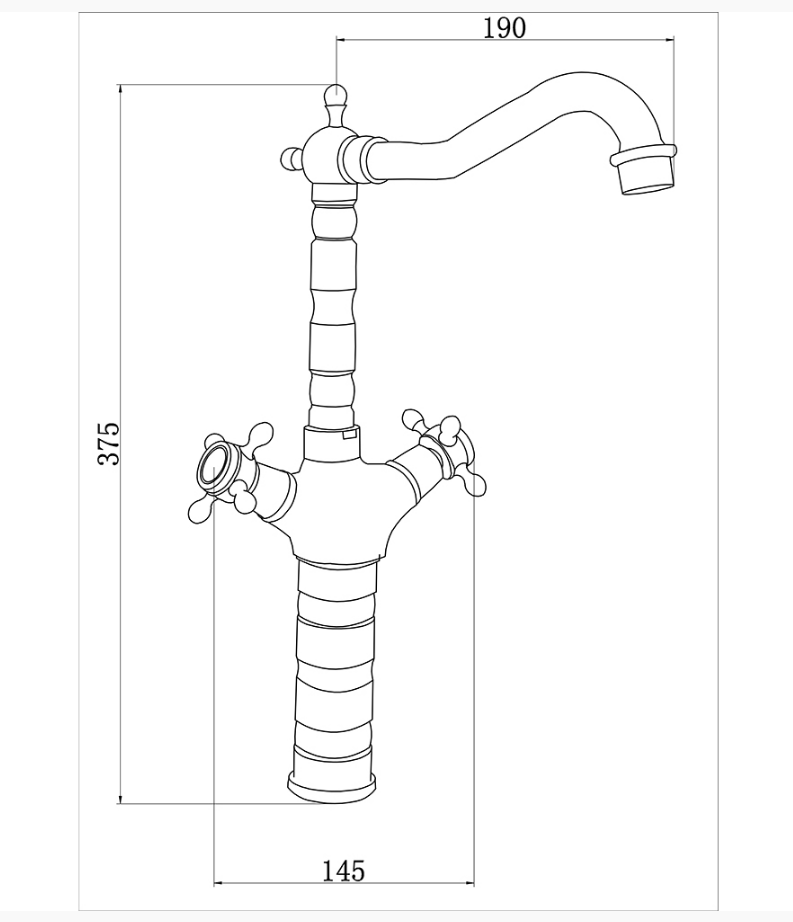 Fleko OLD 12-A Rustik Çanak Lavabo Bataryası Rustik