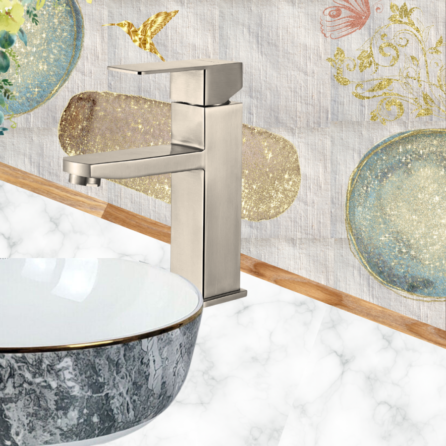 FLEKO SSC1-S04 Kare Sabit Lavabo Batarası İnox