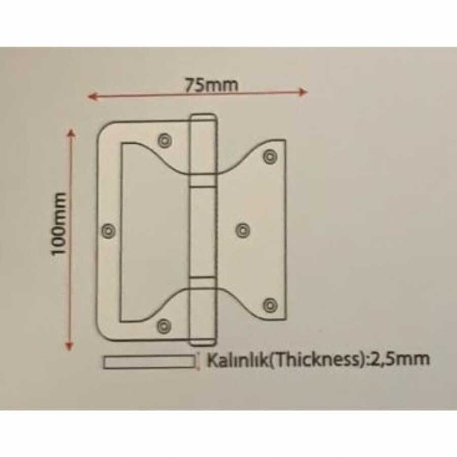 Kelebek Çelik Elit Panel ÇELİK Menteşe 10 Saten GÜVENİŞ