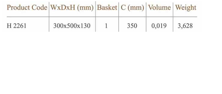 H.2261 Çekmece Tandem Tek Açılım 35 cm (huzur)