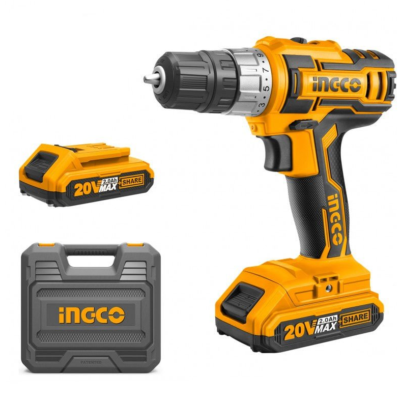 ING-CDLI200215 Li-ion Akülü Matkap 10MM 20V 2.0Ah