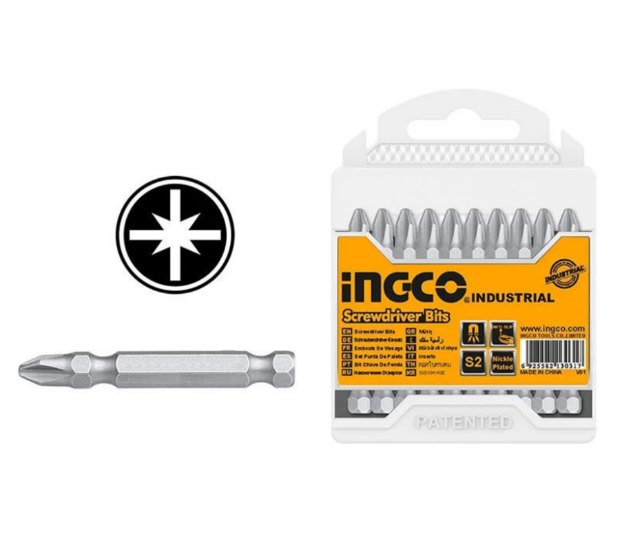 ING-SDB11PZ223 10lu Yıldız Bits Uç Seti pz2 50 mm