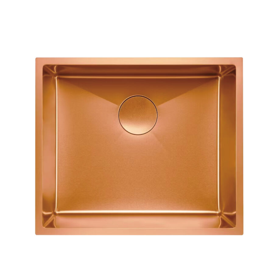 5444-03 IVENTO Paslanmaz Çelik Evye PVD Mat Bronz Rose Gold 54x44x21cm